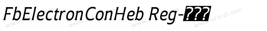 FbElectronConHeb Reg字体转换